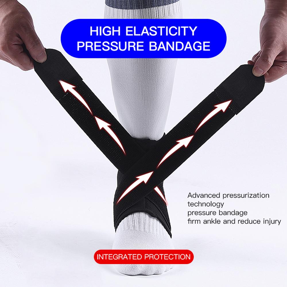 1 шт., детский бандаж для защиты лодыжки, регулируемый компрессионный бандаж для сухожилий лодыжки, опора для ног, стабилизатор для баскетбола, футбола