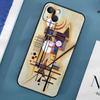 Василий Кандинский абстрактный чехол для телефона iPhone 15 13 12 11 14 Pro Max Mini X XR XS MAX SE 2020 7 8 Plus задняя крышка
