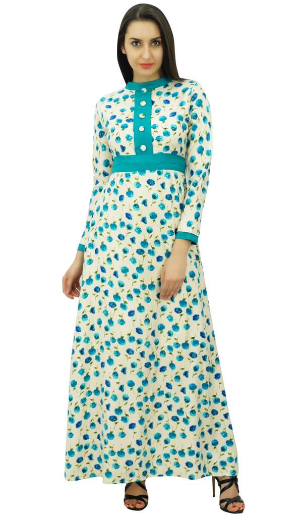 Bimba Женское зимнее платье макси с цветочным принтом, длинное, из вискозы