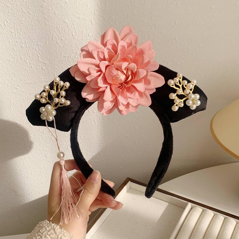 Cloth Hanfu Hair Hoop Pearl Chinese Style Headband Classical Ancient Style Headwear Festival