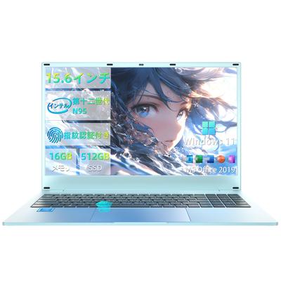 Ноутбук Dobios N95 с Windows FHD DDR4 16 ГБ Тонкий Идеально подходит для работы из 1 МП Отпечаток пальца Японская панель 512 ГБ Office, 11, 15,6-дюймовый Память, ОЗУ, Дизайн,