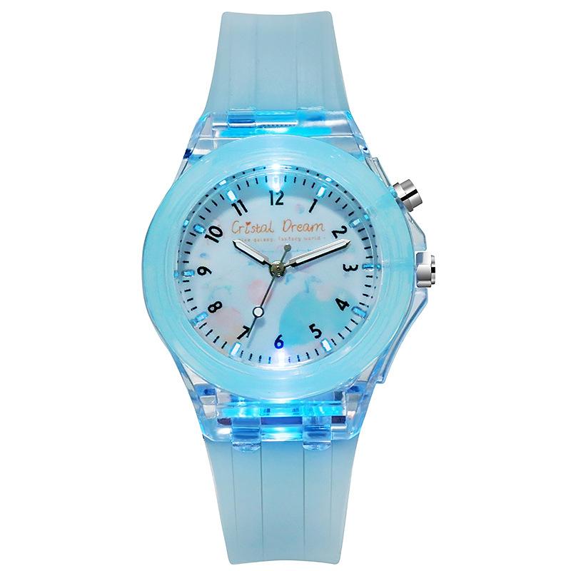 Soft Silicone Luminous Wrist Watch for Kids Flash Light Children Quartz Watch Casual Sport Baby Boys Girls Clock Reloj Infantil