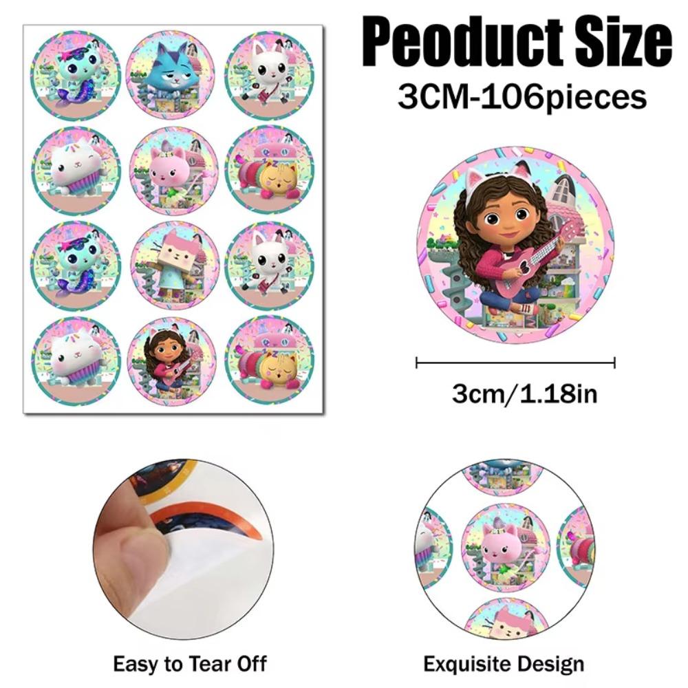 Gabby Birthday Party Plates Cups Napkin Balloons Cat Dollhouse Party Supplies Disposable environmental Tableware Picnic portable