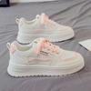 Прилив маленькие белые туфли женские весенне-летние спортивные на платформе повседневные женские туфли столкновение цветов сетка дышащие кеды