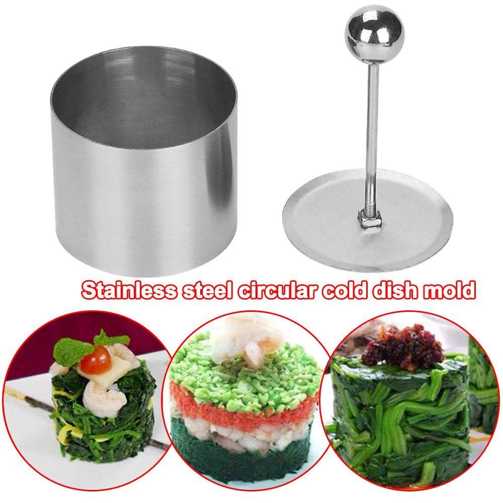 Non Stick Cake Mousse Ring Stainless Steel Cold Dish Molds Tools Gifts Food Mold