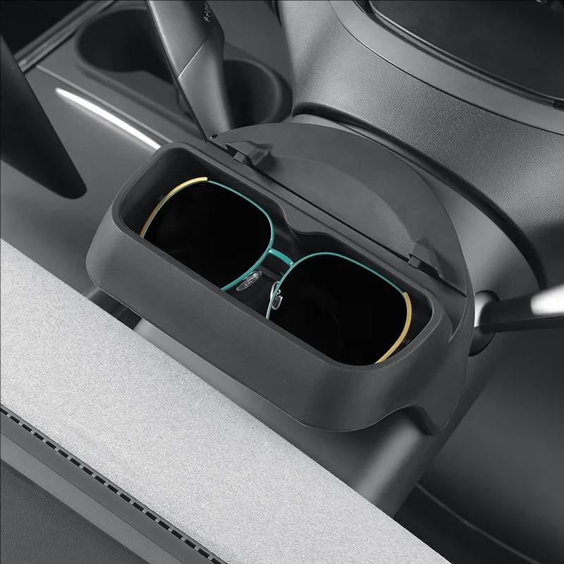 for Tesla Model Y L 2026 Accessories Sunglasses Case YL Y Juniper 2025 Steering Wheel Storage Organizer Box Card Phone Holder