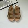 Женские ретро-сандалии Birkenstock из коровьей кожи: Летние нескользящие износостойкие пляжные шлепанцы 2025