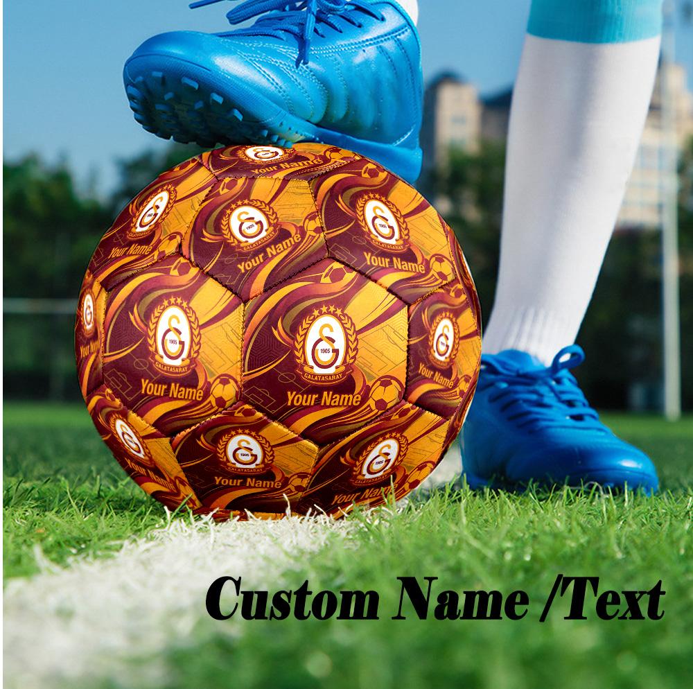 Size 5 Football Custom Name Text, Outdoor Training Soccer BallGalatasaray FC