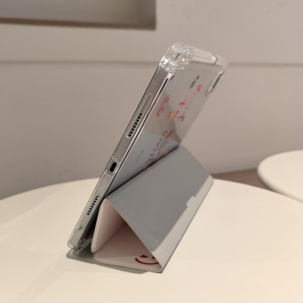 Защитный чехол для iPad 11: Air 7/6/5/4 Акриловый чехол, Pro 11 дюймов, Защита от сгибания, Мини-румяна в форме сердца, 10,2 дюйма