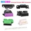 Разъем OBD + Клемма + Вставка Разъем OBD OBD2 Female J1962f Разъем OBD 2 16 PIN с клеммой Подходит для большинства автомобилей