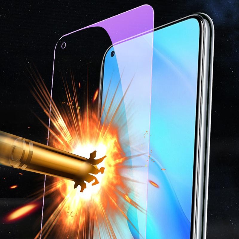 Anti Blue Light Purple Ray Tempered Glass For iPhone 16 15 14 13 12 11 Pro XS Max Mini XR X 6 S 7 8 Plus SE Film Screen Protector