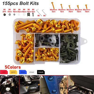 Комплект болтов для обтекателя Винты для кузова Для Yamaha Yamaha YZ WR YZ80 YZ85 YZ125 YZ250 БАКА MT25 MT-25 MT-125 Комплекты болтов, винтов и гаек для обтекателя
