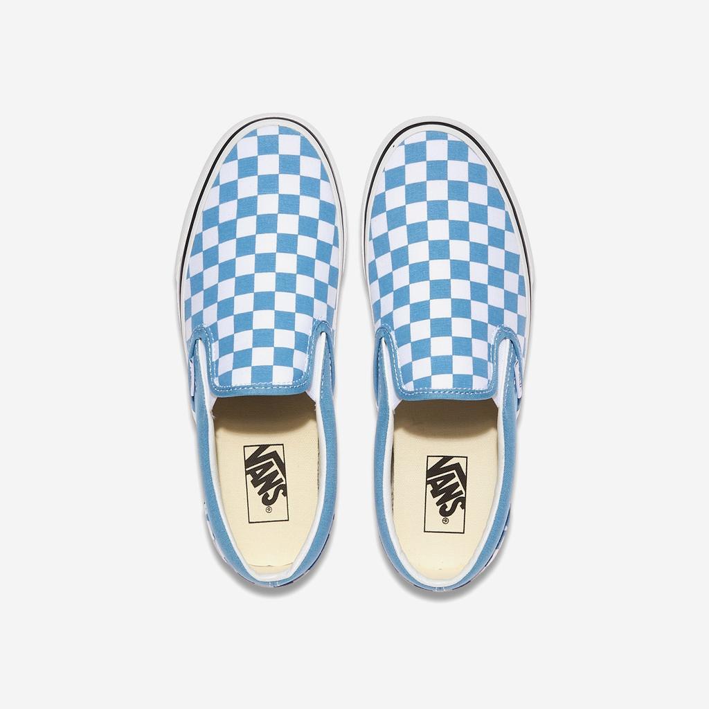 Vans Классические туфли-лодочки - Color Theory Checkerboard Heritage Blue, VN000D6BE2W, 1010112765, популярная корейская обувь