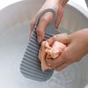 A Portable Mini Washing Board - Ultra-Portable, Non-Slip, Soft Rubber Scrub Board for Hand Washing - Perfect for Travel, Home Use