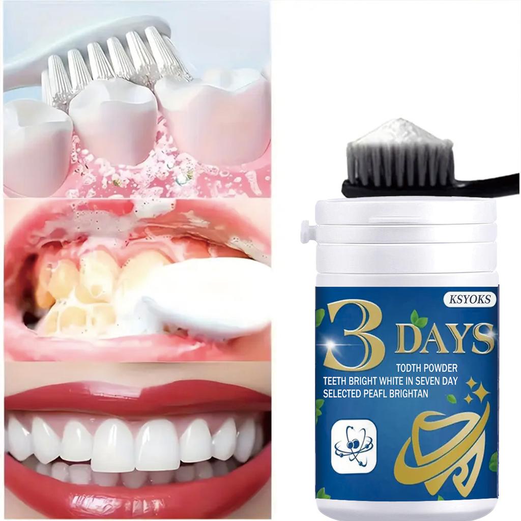 3 Days of Tooth Powder, 7 Days To Make Teeth White, Selected Pearls To Brighten Teeth, Fresh Breath