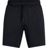 Solid Color Comfortable Casual Lace-Up Mid-Waist Three-Quarter Sports Shorts Men Shorts Black 1386982-001