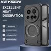 KEYSION Полый корпус с рассеиванием тепла для Xiaomi 15 Ultra 5G, Магнитный охлаждающий противоударный задний чехол для телефона для Xiaomi 15 Ultra