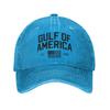 of America with American Flag Est  Sun Baseball Cap  Street Style Unisex Washed Trucker Hat Outdoor Gym Baseball Caps