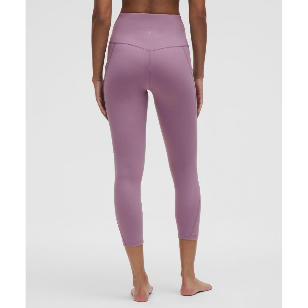 Lululemon Align  High Rise Crop With Pockets 23  Lavender Lux