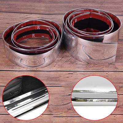 1 шт. универсальная автомобильная дверь, бампер, декоративная накладка, серебристая хромированная полоса