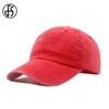 High Quality Red Washed Denim Hat For Men Women Snapback Hip Hop Caps Outdoor Sports Plain Summer Baseball Cap Casquette