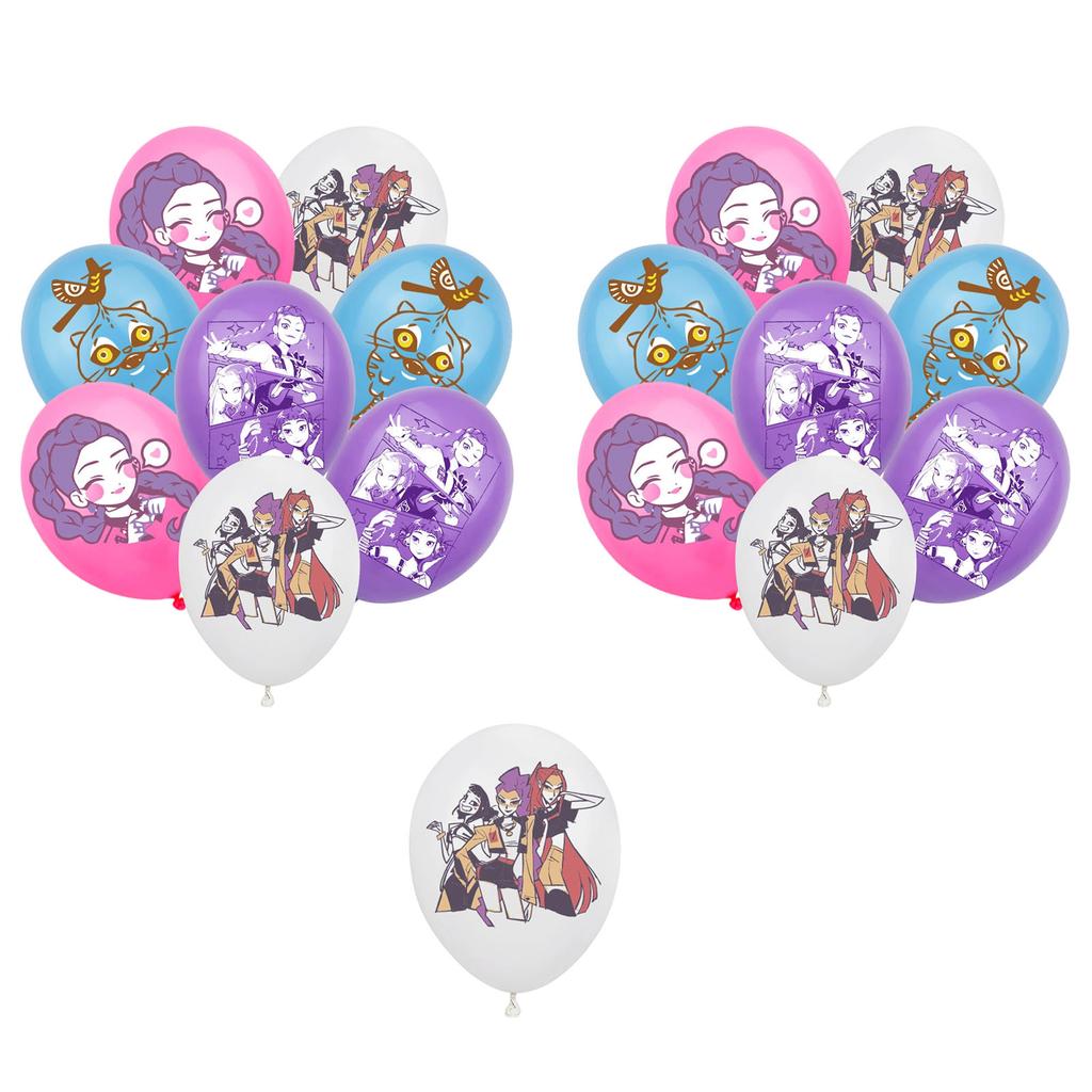 Birthday Theme Party Decoration Banner Pull Flag Cake Flag Balloon- Set