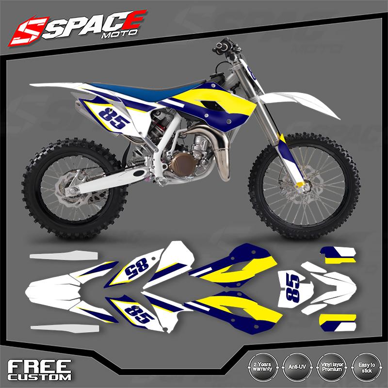 SPACE For Husqvarna TC85 2014 2015 2016 2017 Full Set Motorcycle Graphics Background Decal Stickers Kits