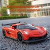 Модель автомобиля Koenigsegg Jesko из сплава 1:Масштаб 32 с инерционным управлением Для коллекционеров и детей