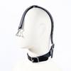 Leather Head Harness with Metal Nose Hook Adjustable Buckle Collar BDSM Pony Play Pet Play Bondage Slave Role Play Sex Toy