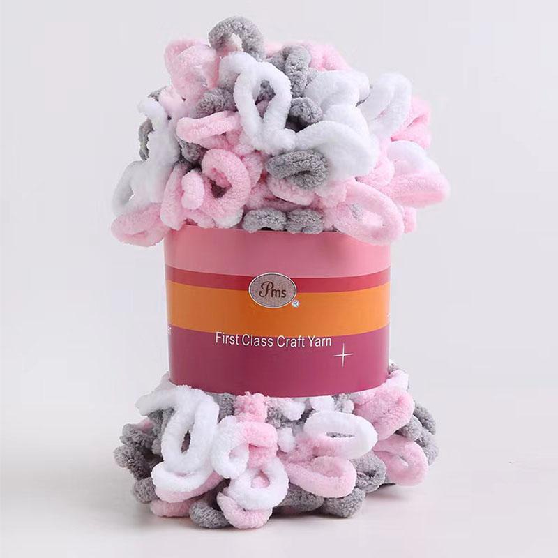 100g Velvet Chunky Yarn Crochet Scarf Finger Knitting Blanket DIY Hand-Woven Bulky Yarn Looped