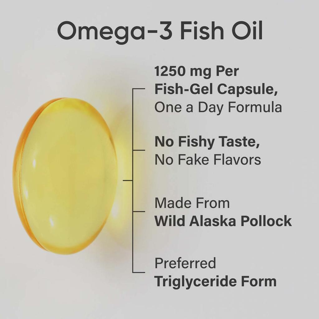 Pslalae - Omega-3 Fish Oil Capsules - Heart, Brain, and Joint Health