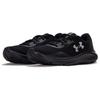 Under Armour Charged Pursuit 3 Black Metallic Silver Women Sneakers 3024889-003