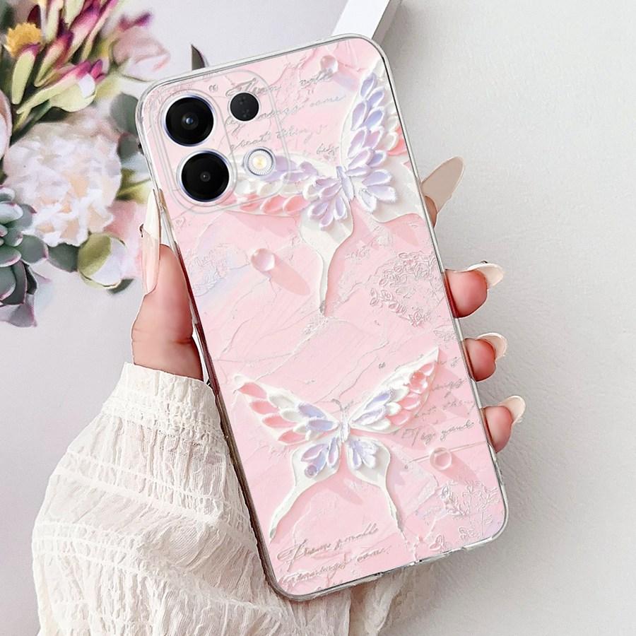Coque For OPPO K13 5G Phone Case Cute Cartoons Butterfly Shell Soft Silicone Funda For OPPOK12s K 12s Back Cover K 13 Cases