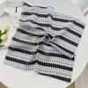 Korean geometric love square scarf women's summer new small fresh cotton and linen silk scarf neck decorative headscarf scarf