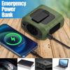 8000Mah Portable Waist Clip Fan For Outdoor Workers And Outdoor Sports(Green)