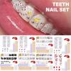 Tooth Gems Kit Teeth Crystals Jewelry Kit Fashionable Teeth Gems Artificial Crystal Tooth Ornament for Reflective Teeth