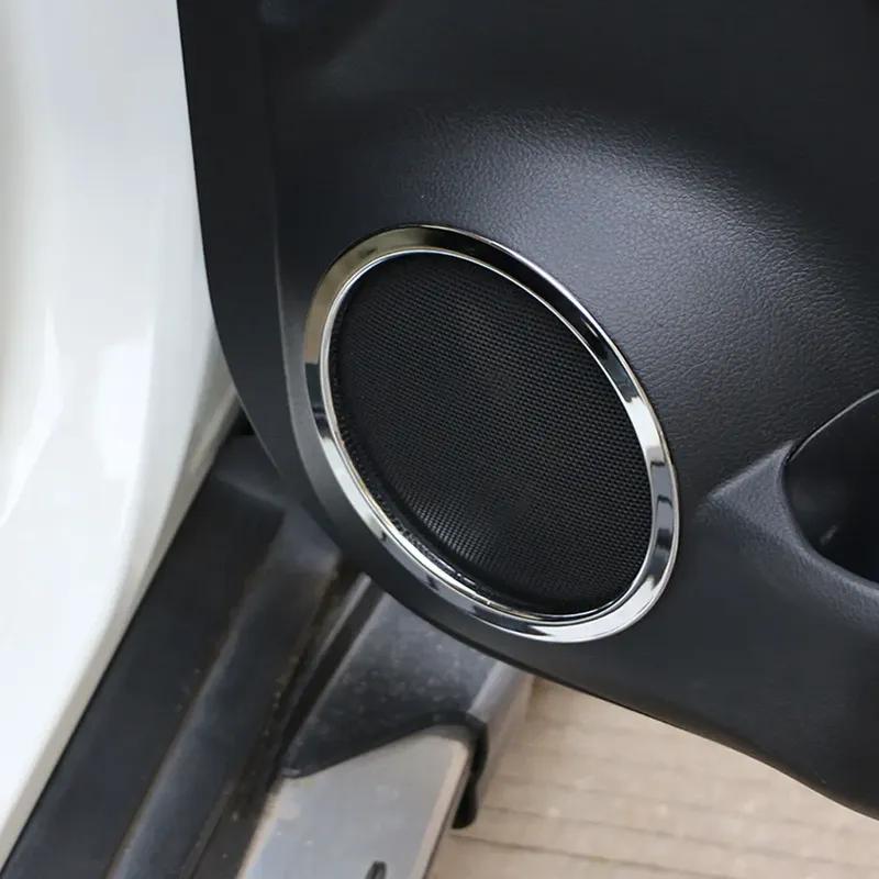 Кольцо для радиодинамика двери автомобиля для Nissan X-Trail Xtrail T32 2014 - 2022 4 шт. ABS Круглый стикер-крышка для стереосистемы Аксессуары