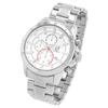 Montre homme - Pierrini ligne signature - Acier inoxydable 46 mm - Chronographe quartz - 3 ATM