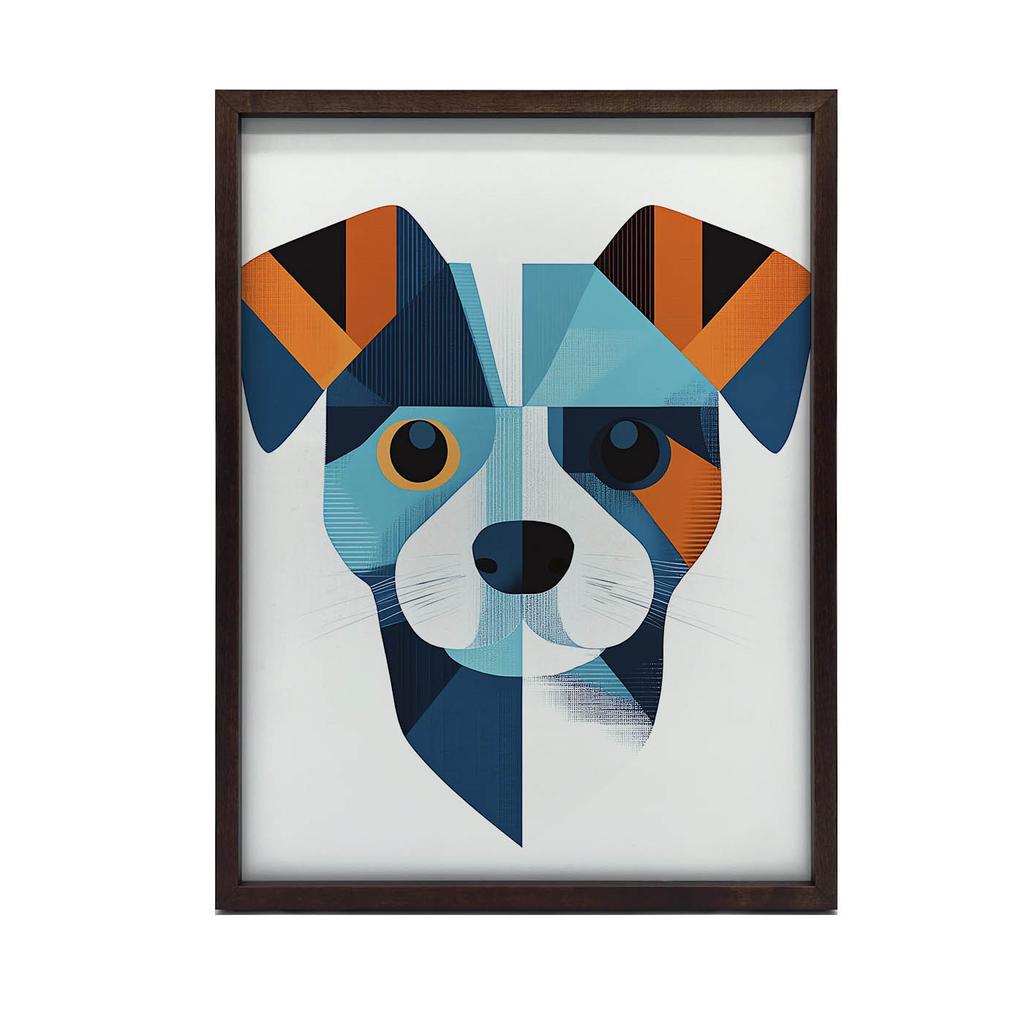 Plakat Radosny Jack Russell W Geometrii Plakat Radosny Jack Russell W Geometrii, 50X70 Cm, Rama Aluminiowa Czarna, Papier Matowy 230 Gsm