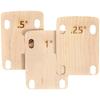 3PCS Guitar Neck Spacers Wooden Guitar Neck Spacers Bottom Protective Spacers 0.25 0.5 and 1 Degree for Bass Guitar Repairs