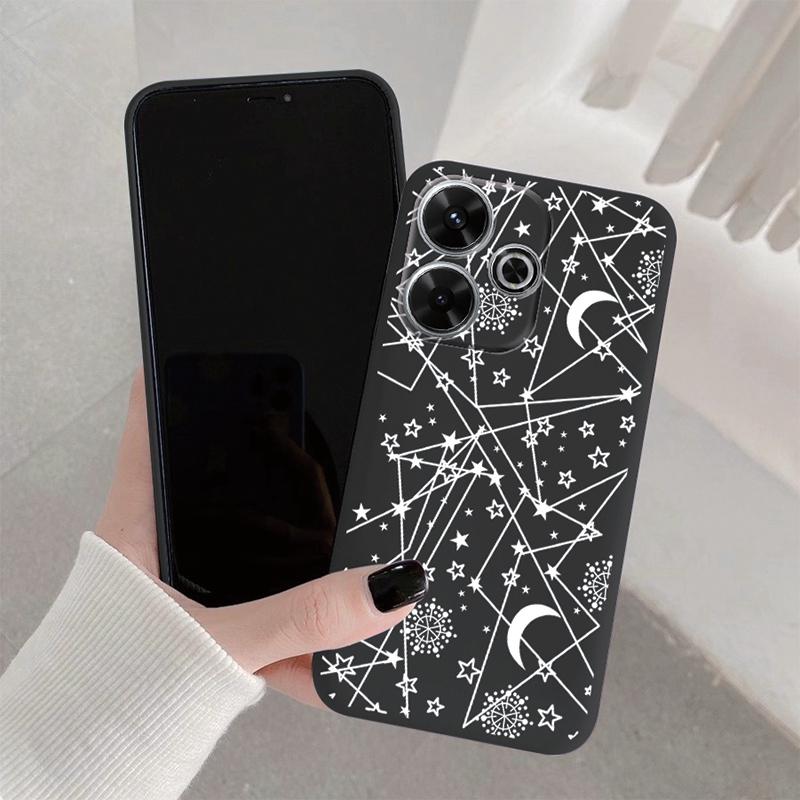 Мягкий силиконовый чехол с рисунком линии астронавта для Samsung A55 A35 S24 Xiaomi Redmi Note 13 Poco C65 iPhone 15, противоударный защитный бампер для камеры