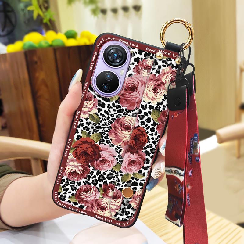 Грязеотталкивающий ремешок на запястье Чехол для телефона Для Blackview A200 Pro Защитный Для мамы Мягкий чехол Противоударный Китайский стиль Кольцо