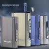 Focus Aluminum Alloy 10-Capacity Automatic Ejecting Cigarette Case - Creative Men's Portable Metal Case YH006