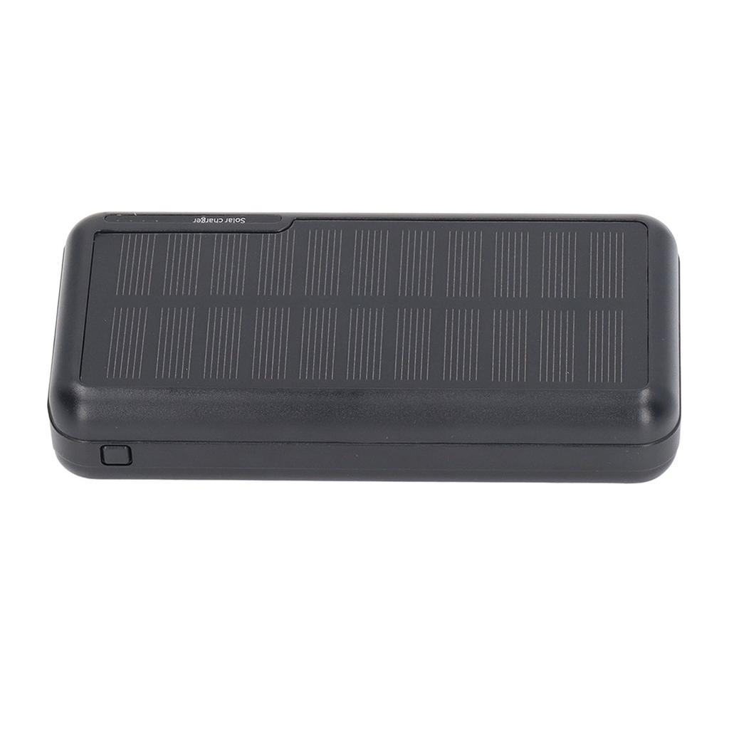 Solar Power Bank 30000mAh Capacity Dual USB Port Portable for Outdoor Camping Hiking