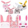 10PCS Gifts Bunny Ear Party Supplies Easter Rabbit Biscuit Package Candy Bag Rabbit Cookie Bags