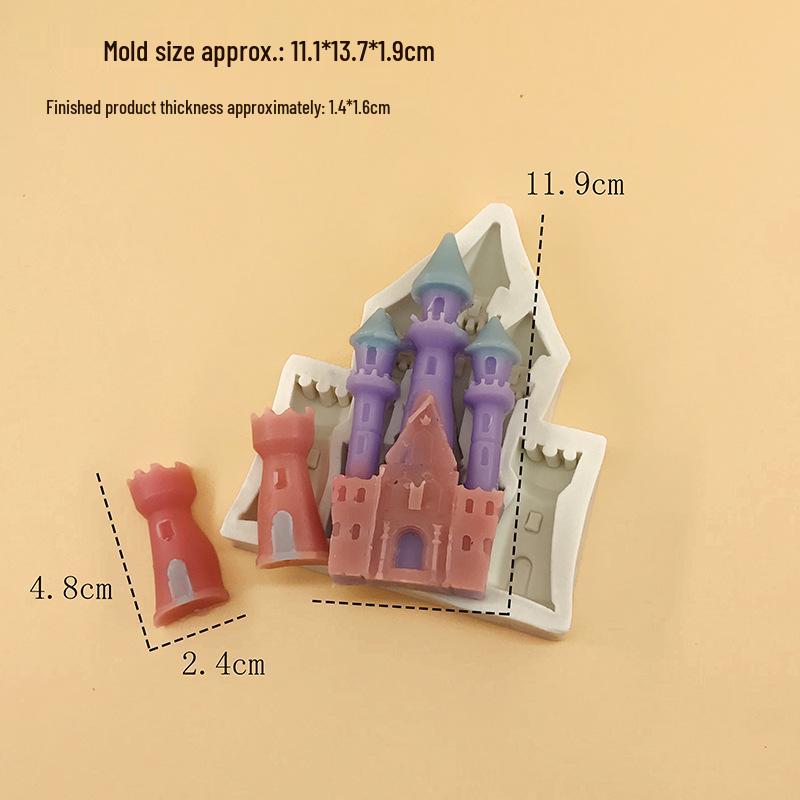 Силиконовая форма «Европейский замок» для торта, шоколада, мастики, изготовления свечей и изделий из эпоксидной смолы.