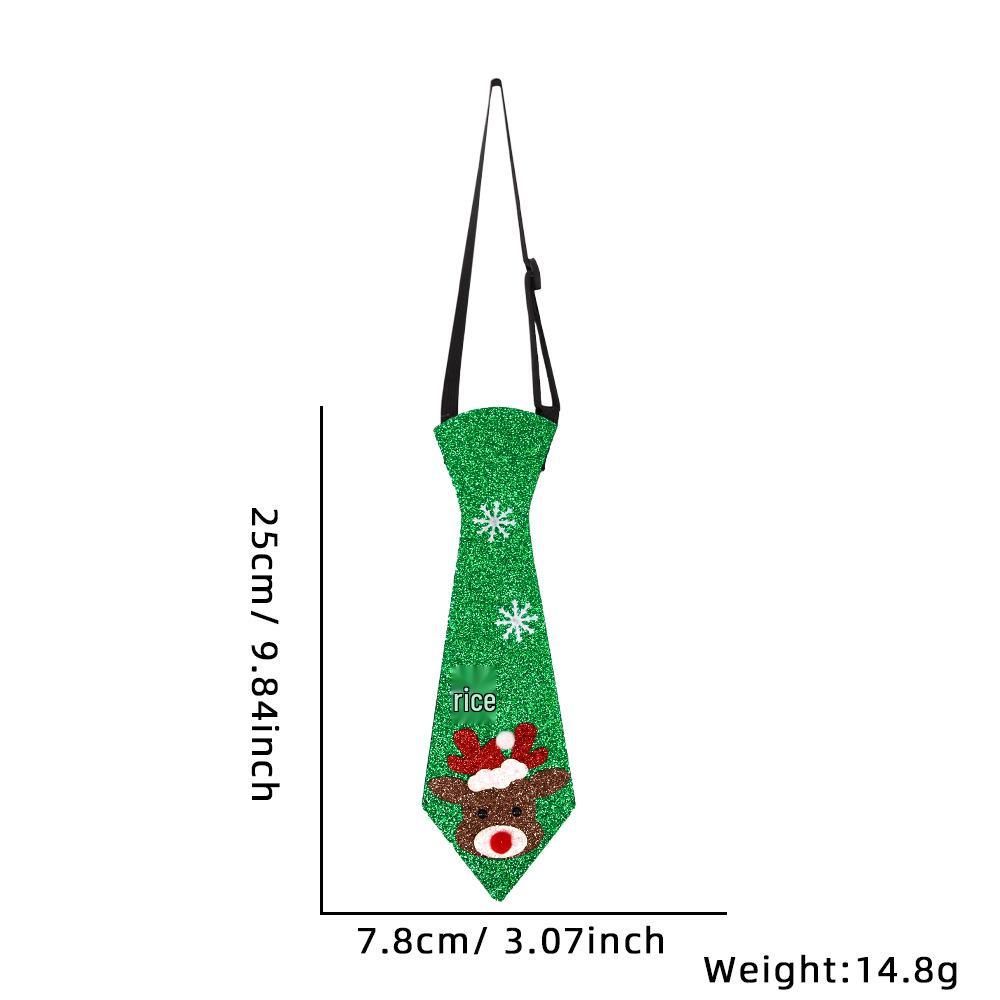 Фетровые Рождественские Украшения-Галстуки - Снеговик, Олень, Декор Рождественской Елки