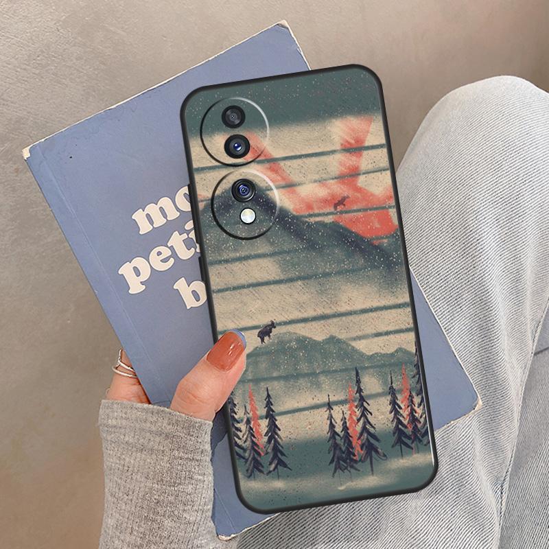 Чехол Wild MountainsMoon Lake для Honor Magic 8 Pro 5 6 7 Lite Чехол для Honor 200 400 90 70 50 X8a X8b X9a X9b X9c