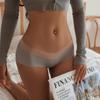 Бесшовные трусики из ледяного шелка, удобное женское нижнее белье, женские трусы с низкой талией, трусики для беременных больших размеров, сексуальное женское белье
