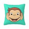 Curious George Square Pillowcase Cushion Cover Decorative Pillow Case Throw Pillow Cover for Home Bedroom Car